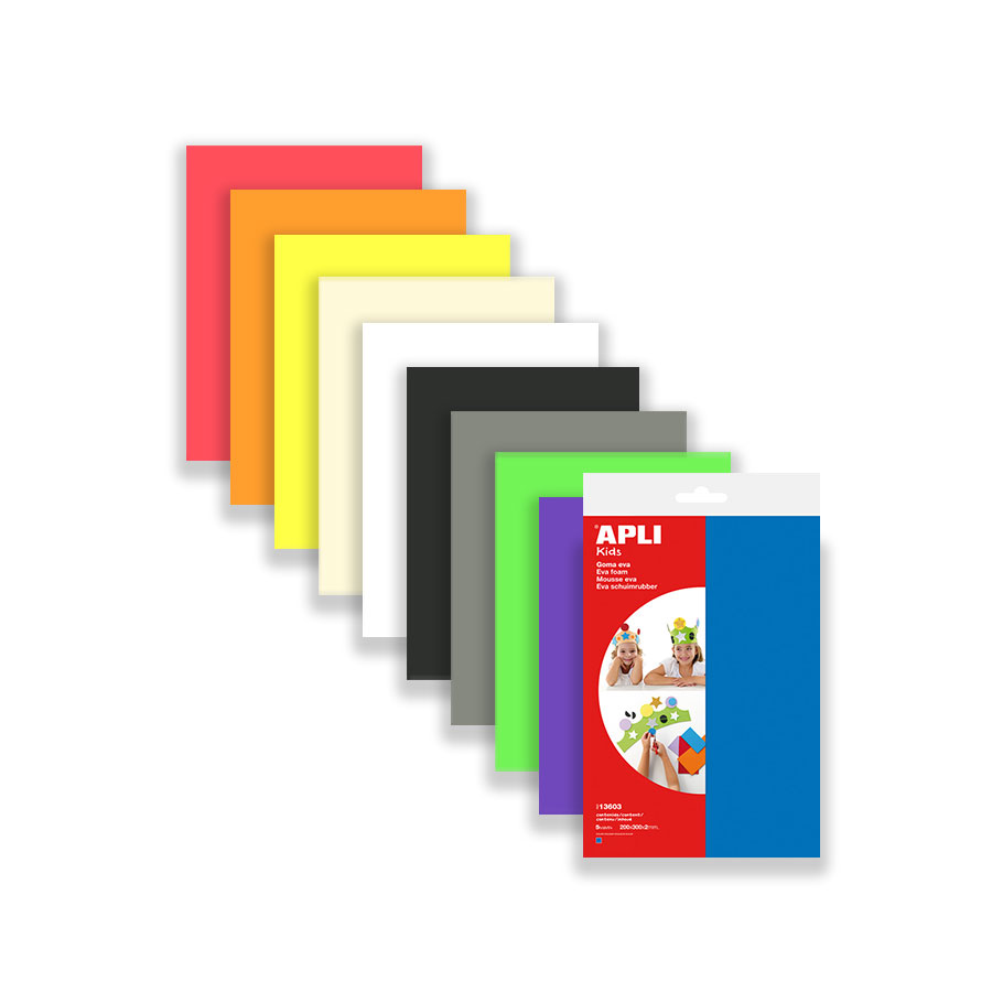 APLI Kids Mousse EVA A4 10 Couleurs