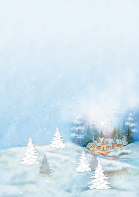 decadry-a4-papier de Noël-chutes de neige-dpl1990