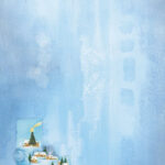 decadry a4 kerstpapier winternacht dbz2096