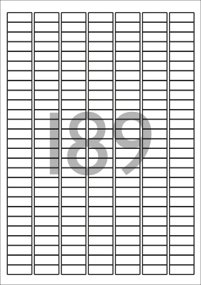 decadry etiketten a4 25x10mm wit olw4908