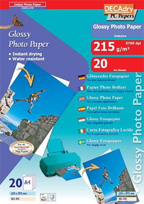 decadry fotopapier dailyline glossy 215gram oci4911