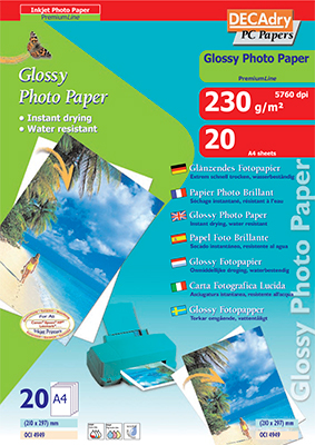 DecaDry Papier photo-Premiumline Glossy-230G-OCI4949