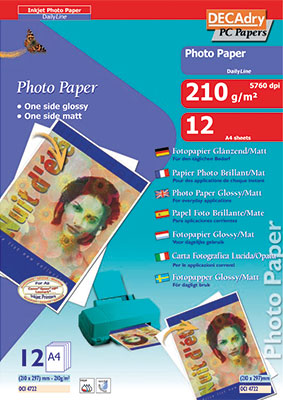 decadry fotopapier proline glossy mat 210gram oci4722