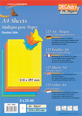 decadry gekleurd papier felle kleuren dci1868