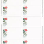decadry visitekaart 185gram roos scb6981