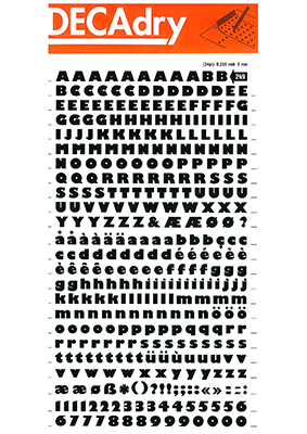 decadry zwart afwrijfletters 6mm sdd249