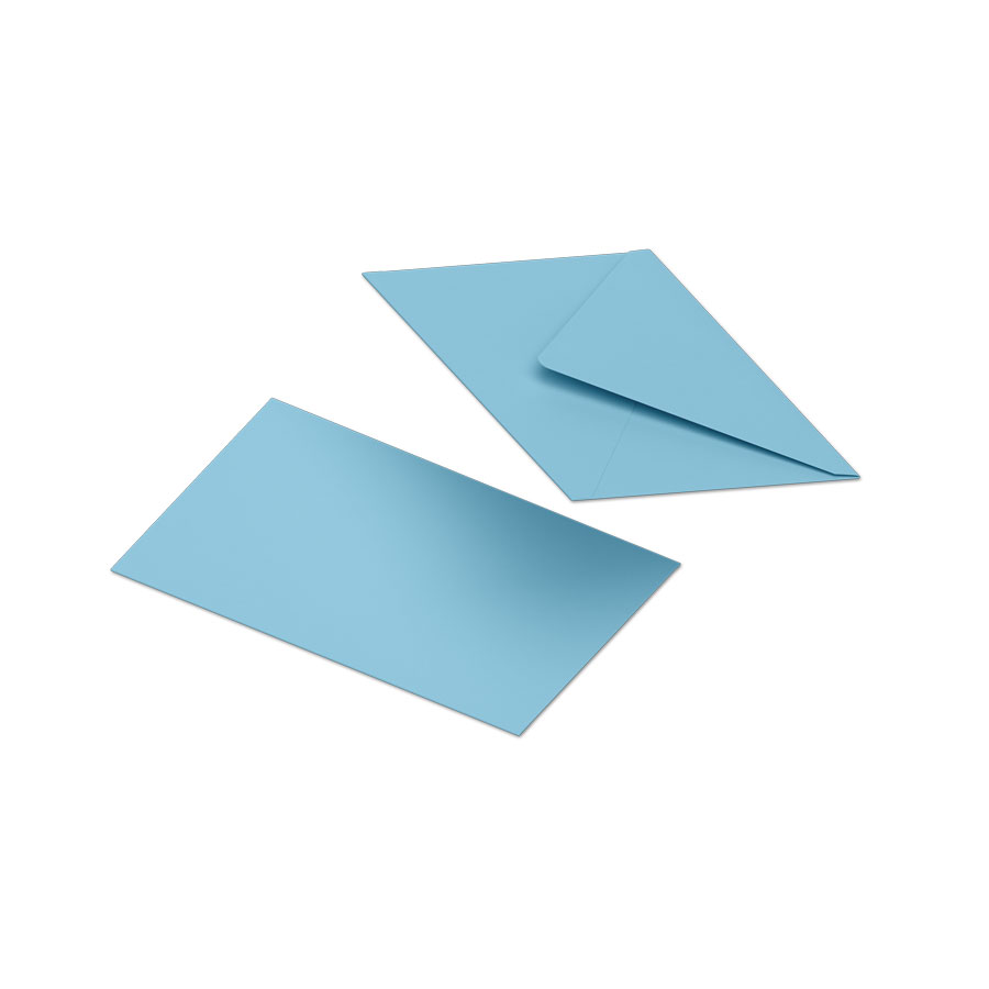 Enveloppe Bleu Ciel 114 x 162 mm (C6) | PaperCenter