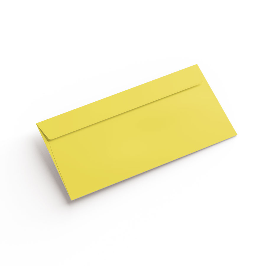 Enveloppe p.carte A5 uni FSC Mix Credit, jaune soleil, 220x156mm, 90g / m²,  5 pces {couleur}